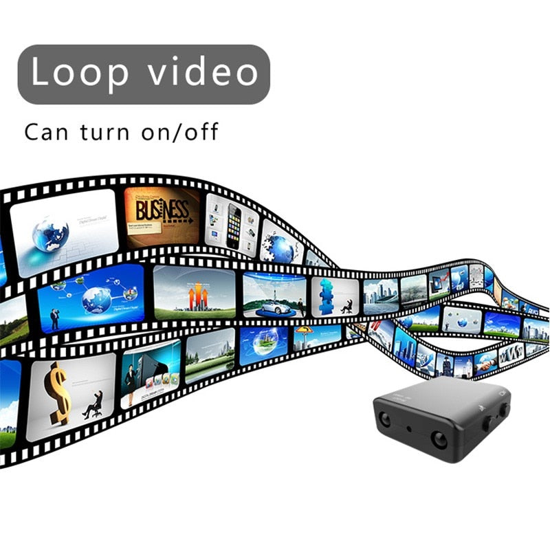Videocámara Full HD 1080P XD IR-CUT Mini Cámara Pequeña Visión Nocturna Infrarroja Micro Cam Detección de Movimiento Mini Cámara de Video DV