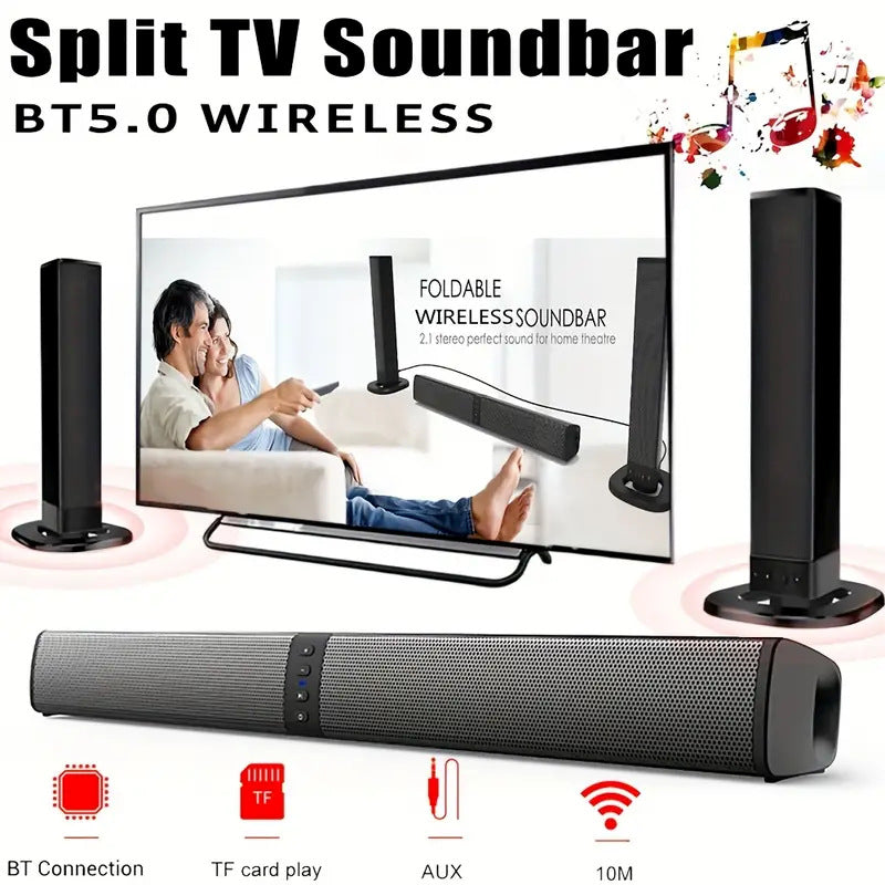 Barra de sonido 2 en 1 para la sala de estar Altavoz Bluetooth doméstico con barra de sonido integrada