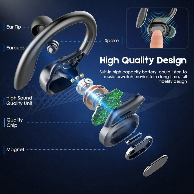 Auriculares Bluetooth VV2: Música Deportiva con Batería Extra Duradera