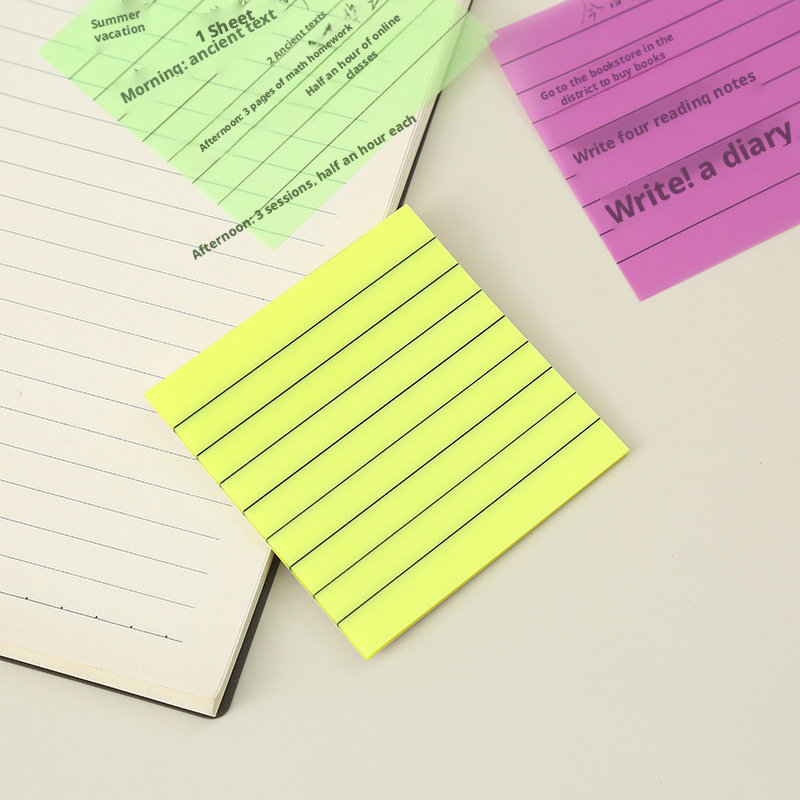 Translucent square sticky note-pink-pet-1 copy