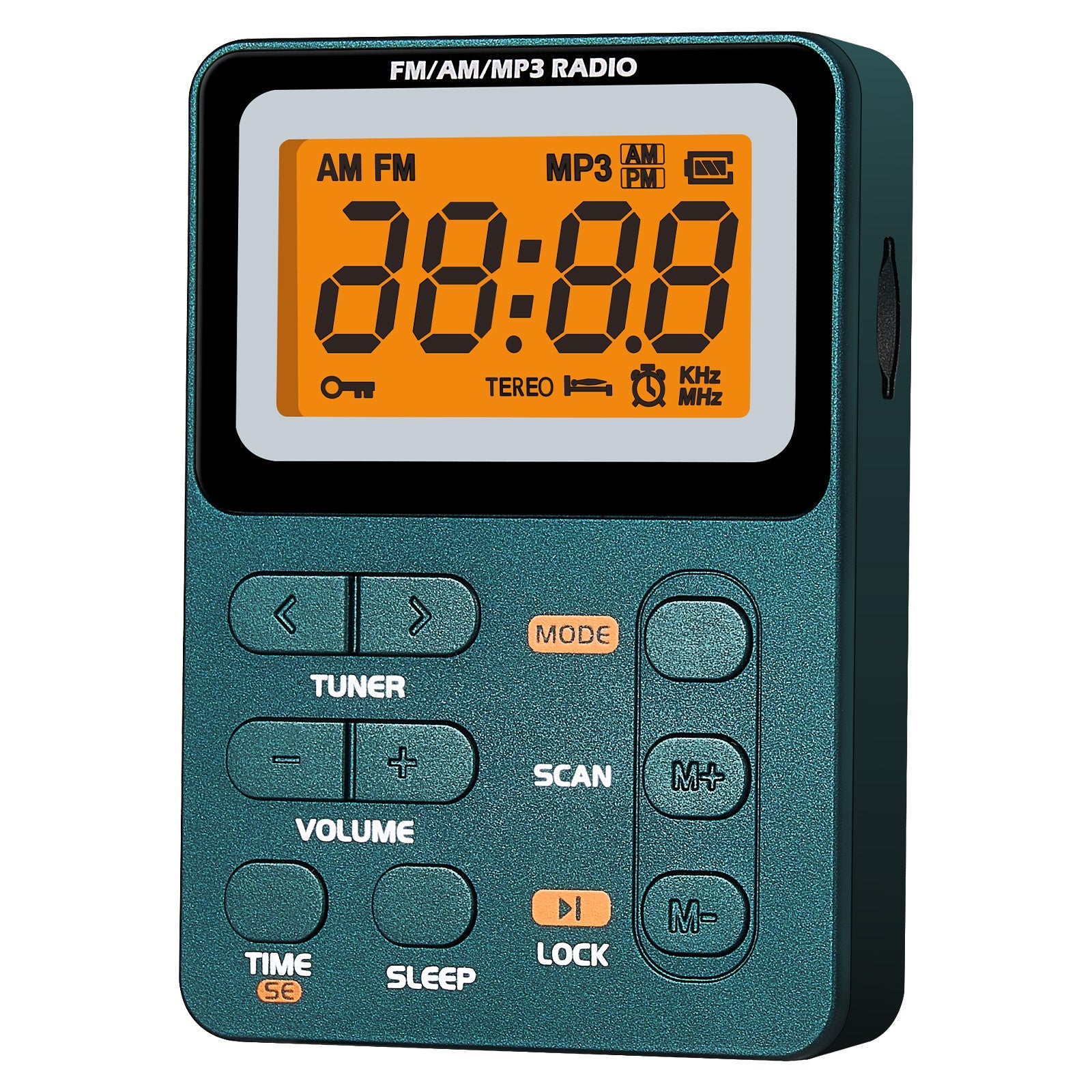 Mini 600mAh Built In AMFMTF Card MP3 Stereo Pocket Radio