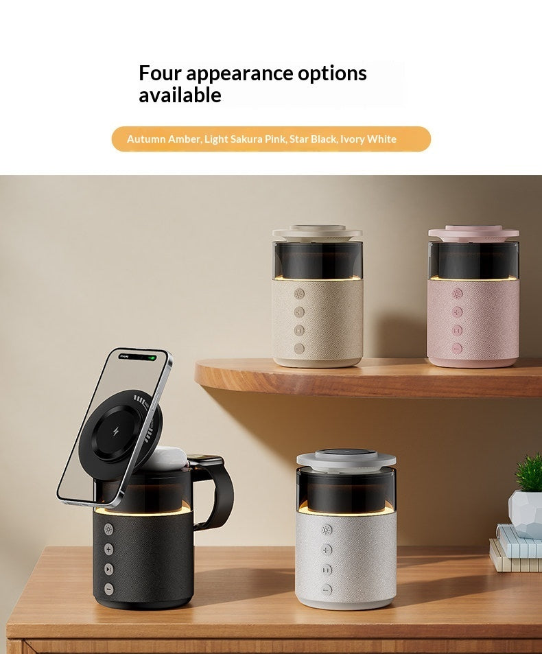 Cargador de teléfono inalámbrico para niños y niñas, altavoz Bluetooth multifuncional como regalo de San Valentín o cumpleaños