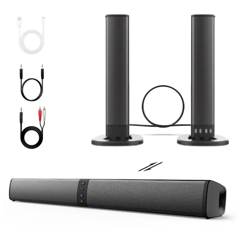 Barra de sonido 2 en 1 para la sala de estar Altavoz Bluetooth doméstico con barra de sonido integrada