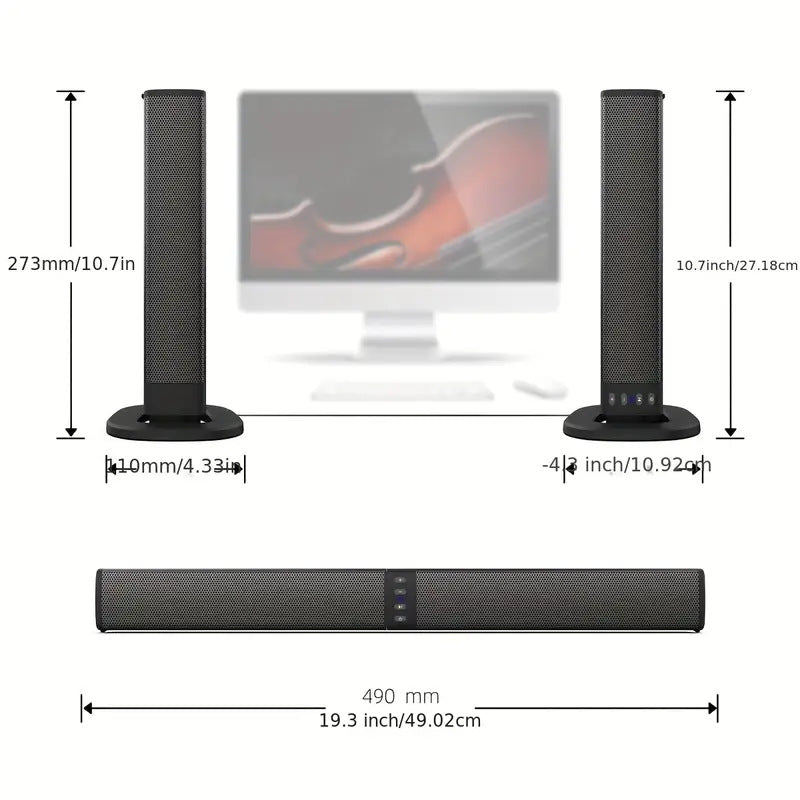 Barra de sonido 2 en 1 para la sala de estar Altavoz Bluetooth doméstico con barra de sonido integrada