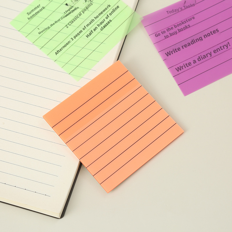Translucent square sticky note-pink-pet-1 copy