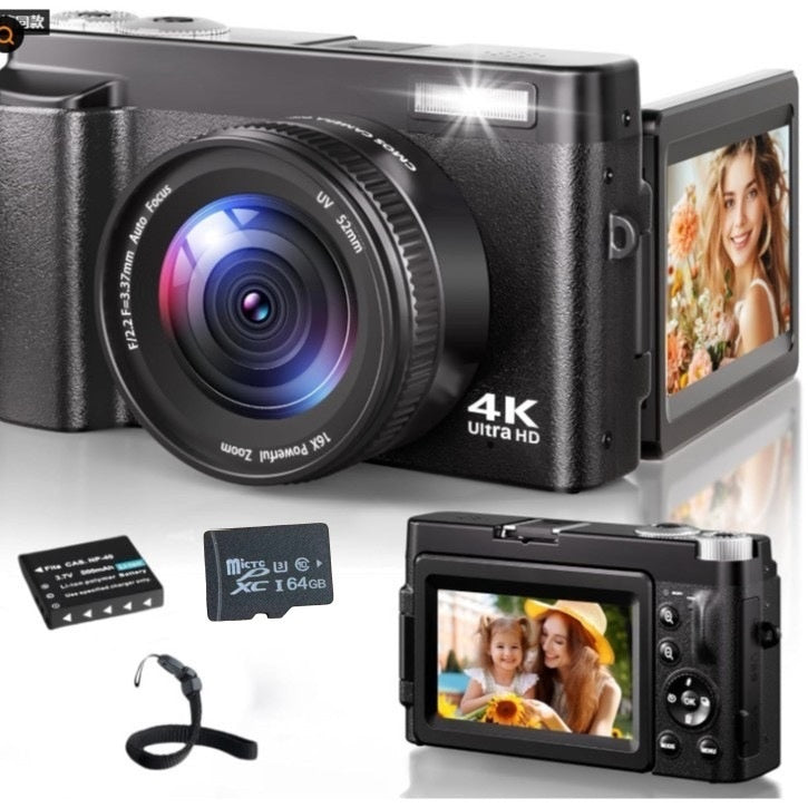HD Digital Camcorder With Flip Screen And High-definition Recording