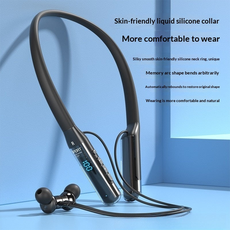 Auriculares deportivos inalámbricos de cuello, multifunción, estéreo, con cancelación de ruido inteligente