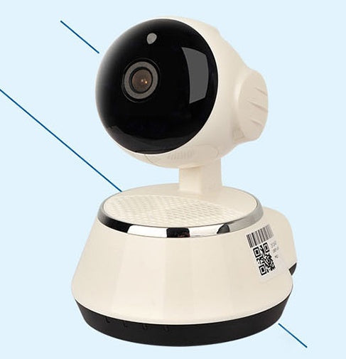 Cámara IP inalámbrica WIFI 720P Cámara de seguridad para el hogar Ranura Micro SD Compatible con micrófono y P2P Aplicación gratuita Plástico ABS