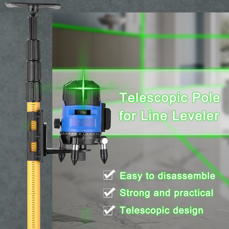 Telescoping Rod For Laser Level Set