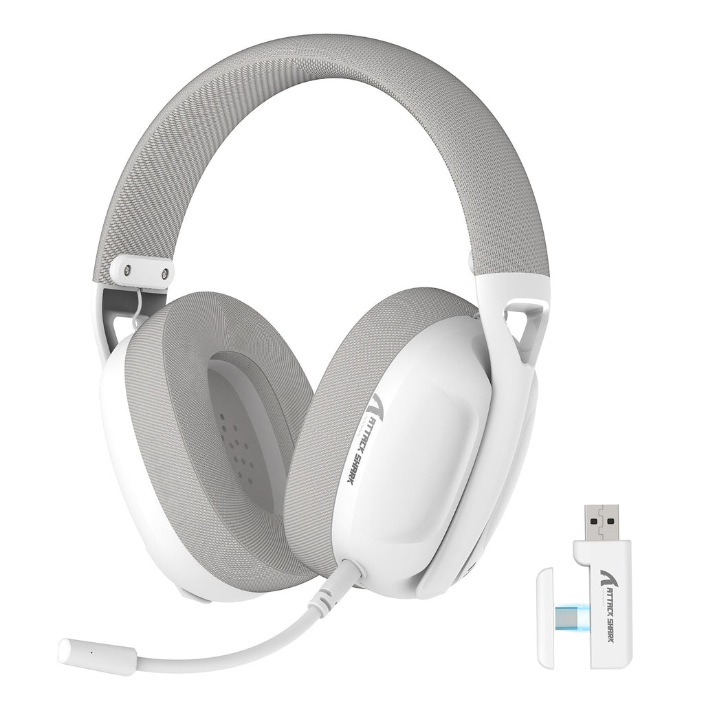 Auriculares inalámbricos Bluetooth 2.4G trimodales con cable ligeros supraaurales para gaming con micrófono