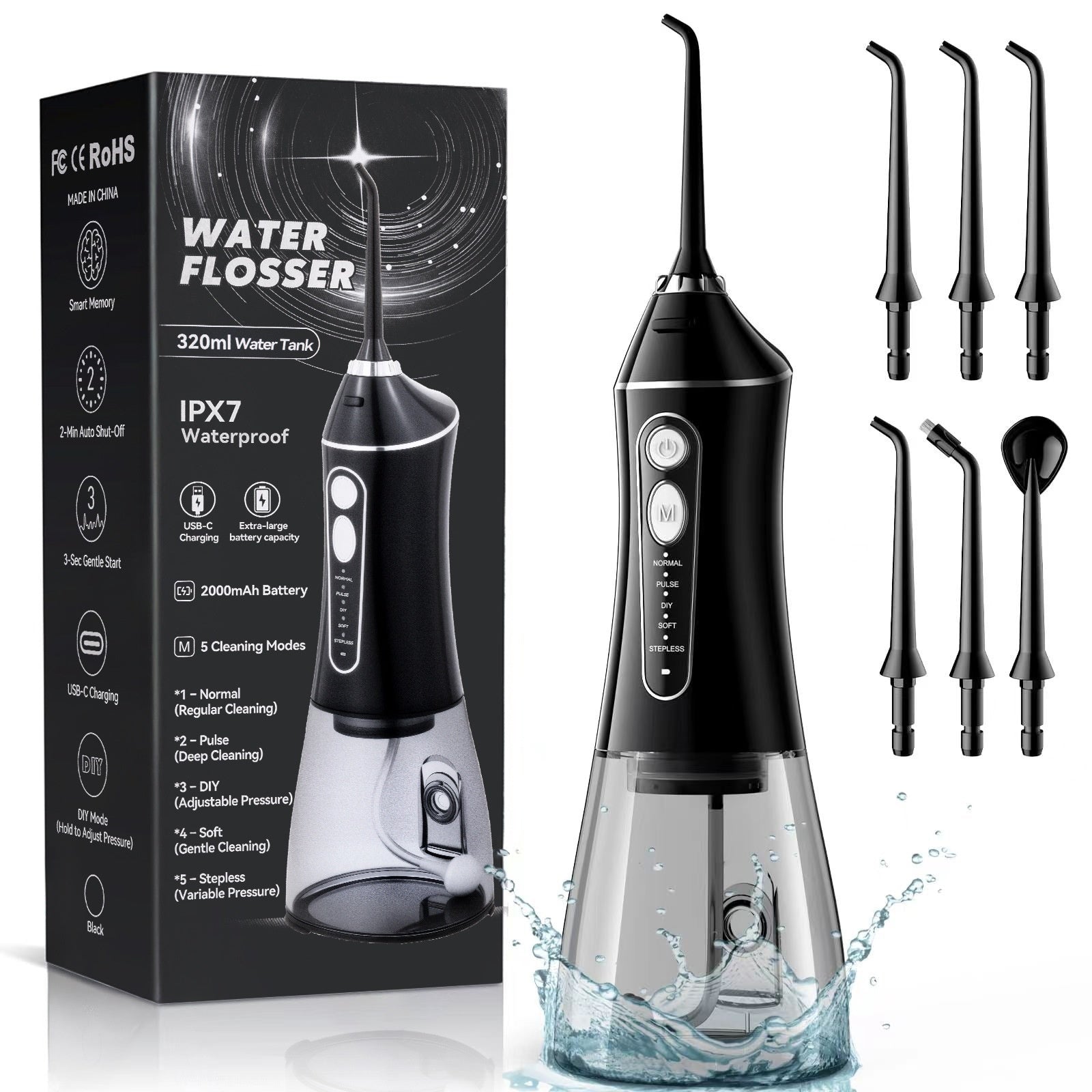 Portable Handheld Smart Electric Water Flosser For Deep Cleaning And Oral Care