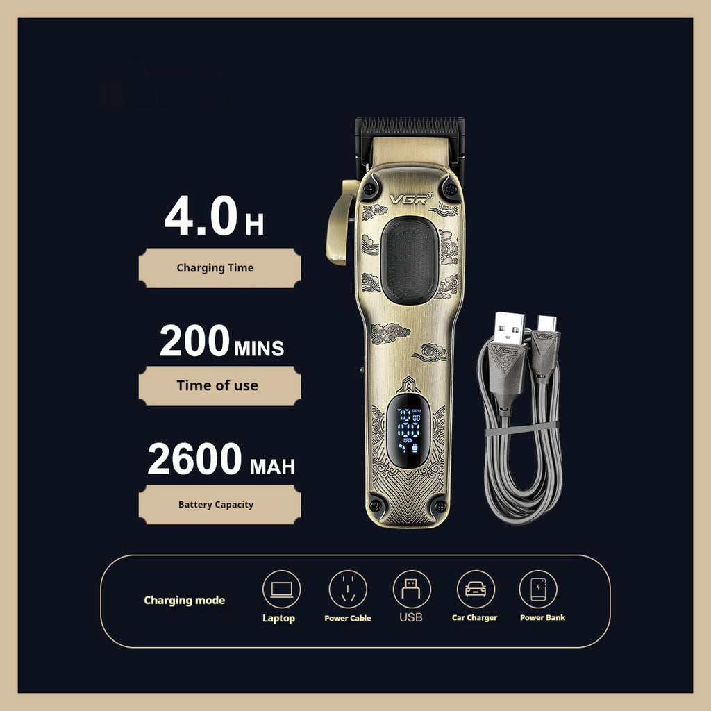 Metal-bodied Household Electric Hair Clipper For Hairdressing