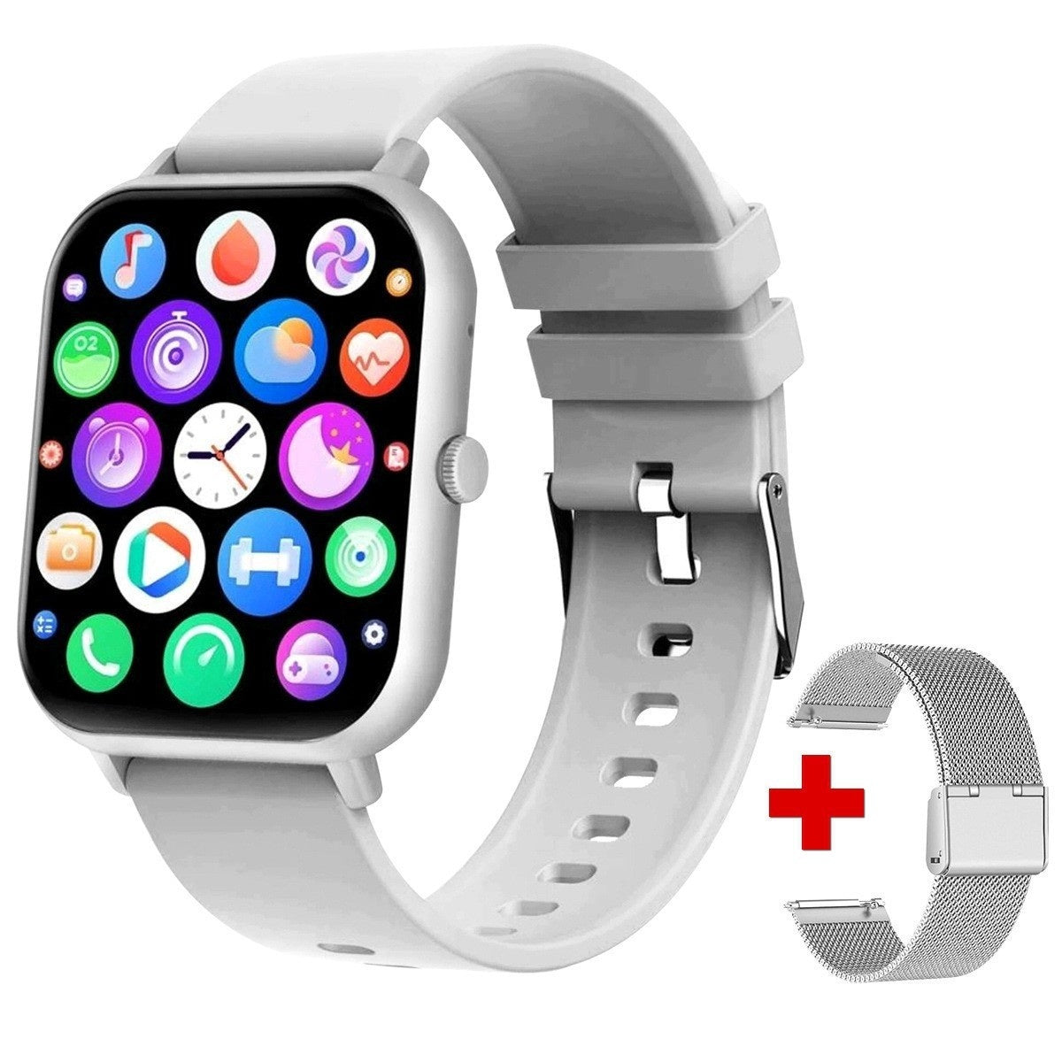 Reloj inteligente ZL54CJ con llamadas Bluetooth y monitoreo de frecuencia cardíaca y presión arterial