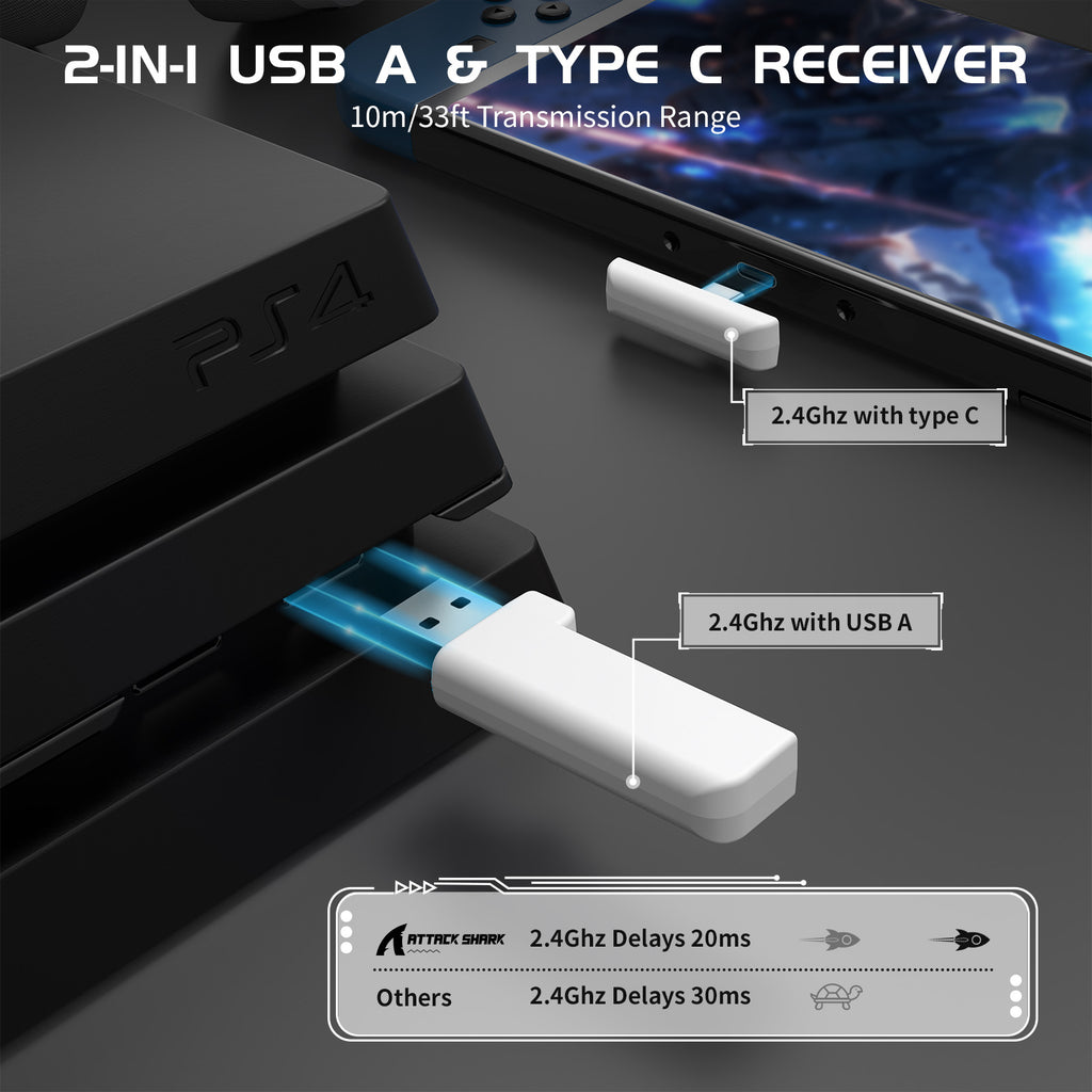 Auriculares inalámbricos Bluetooth 2.4G trimodales con cable ligeros supraaurales para gaming con micrófono