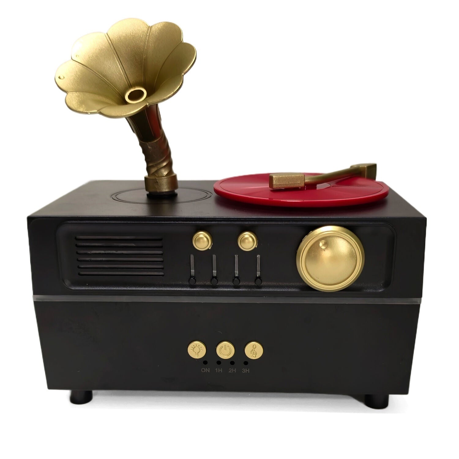 Retro Rotating Phonograph Aromatherapy Diffuser Bluetooth Speaker Creative Decorative Piece Air Humidifier