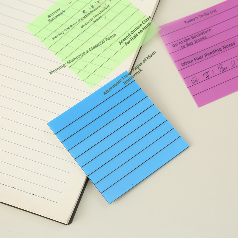 Translucent square sticky note-pink-pet-1 copy