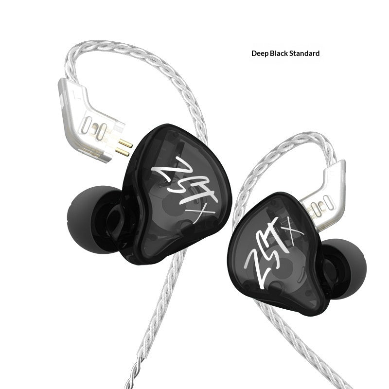 Hybrid Dynamicbalanced Armature In-ear Noise-canceling Music Headphones With Microphone