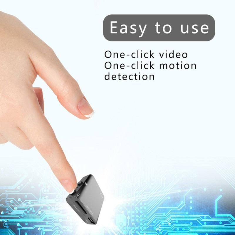 Videocámara Full HD 1080P XD IR-CUT Mini Cámara Pequeña Visión Nocturna Infrarroja Micro Cam Detección de Movimiento Mini Cámara de Video DV