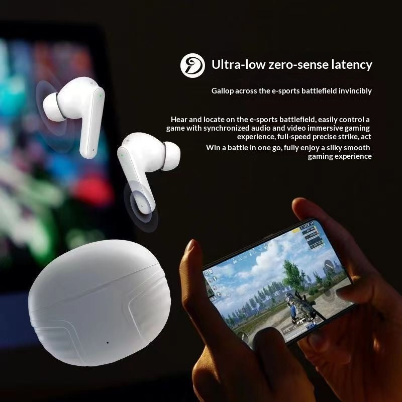 Auriculares inalámbricos Bluetooth con cancelación activa de ruido para deportes, correr y jugar con llamadas HD