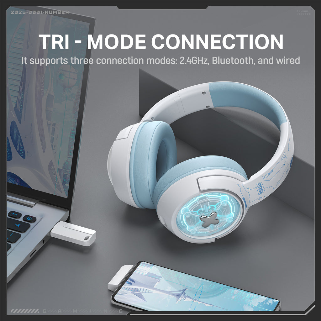 Auriculares inalámbricos para juegos: Auriculares Bluetooth supraaurales