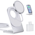 Magnetic Wireless Desktop Charger With A Detachable Stand