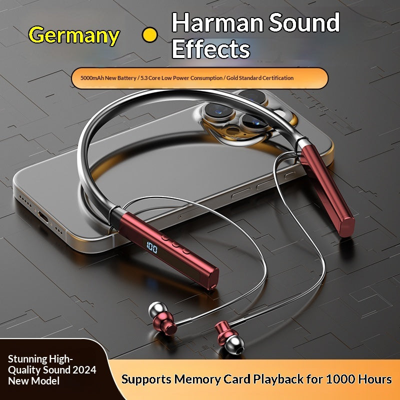 New In-ear Neckband Bluetooth Earbuds With Ultra-long Battery Life
