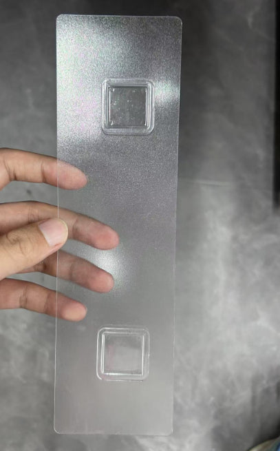 Estante de almacenamiento de pared-fondo hueco-etiqueta adhesiva