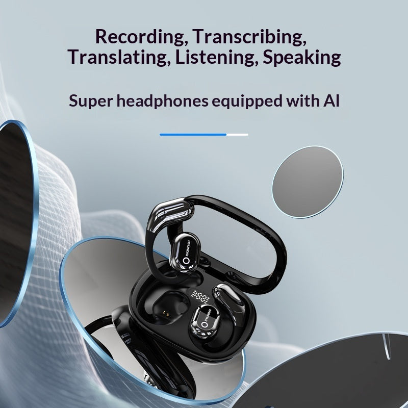 Y16 Auriculares de traducción de voz inteligente Traductor binaural chino-inglés