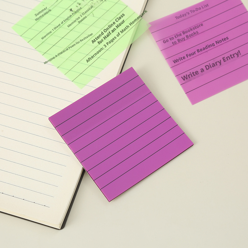 Translucent square sticky note-pink-pet-1 copy