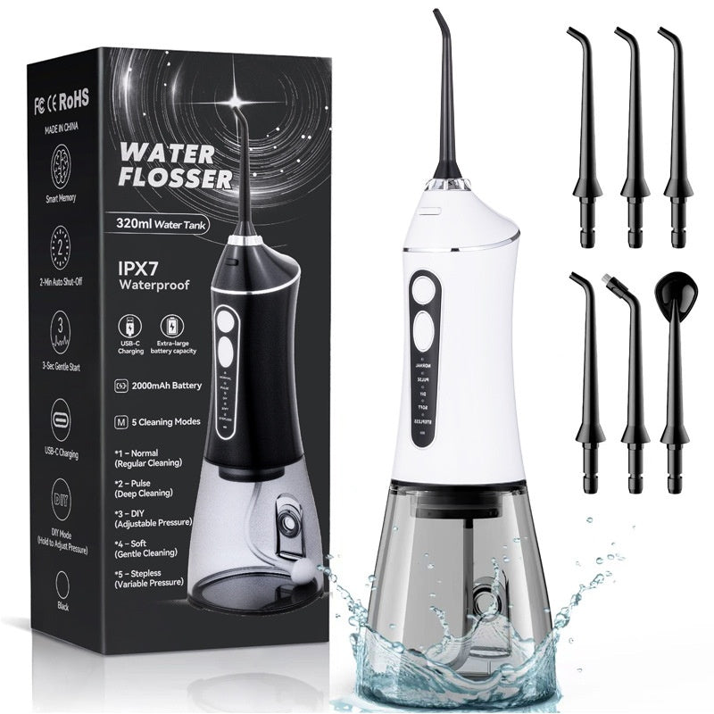 Portable Handheld Smart Electric Water Flosser For Deep Cleaning And Oral Care