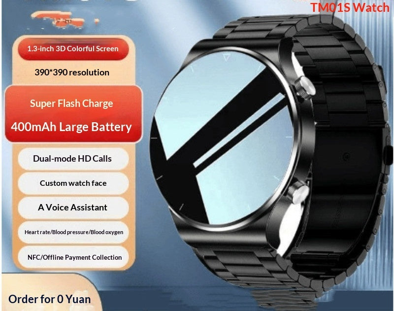 Smartwatch With Bluetooth Calling Fitness Tracking Step Counting And Health Monitoring