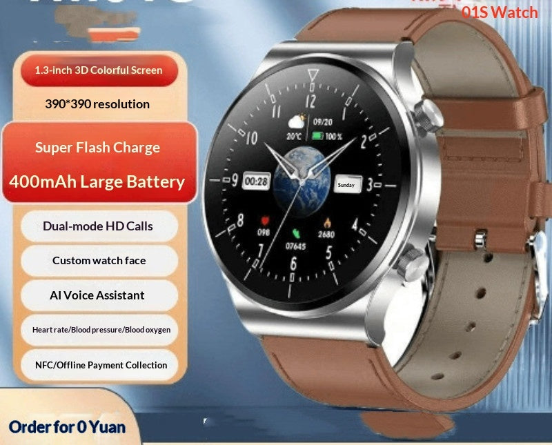 Smartwatch With Bluetooth Calling Fitness Tracking Step Counting And Health Monitoring