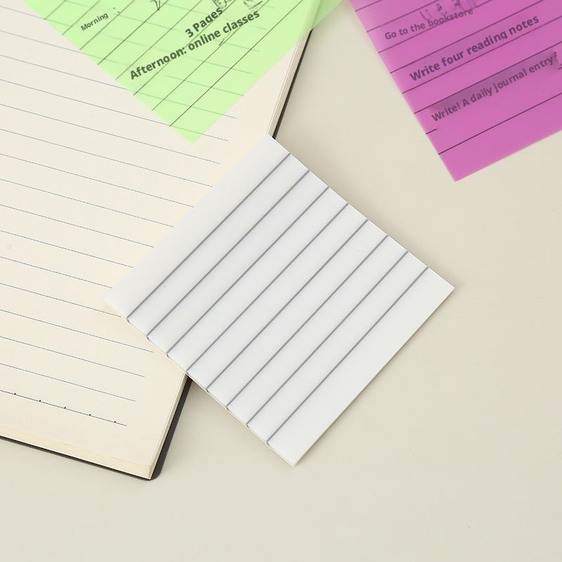 Translucent square sticky note-pink-pet-1 copy