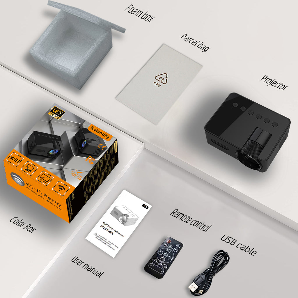 New YT100 Portable Mini Home Projector