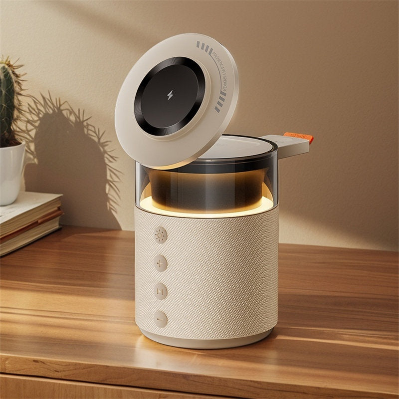 Cargador de teléfono inalámbrico para niños y niñas, altavoz Bluetooth multifuncional como regalo de San Valentín o cumpleaños