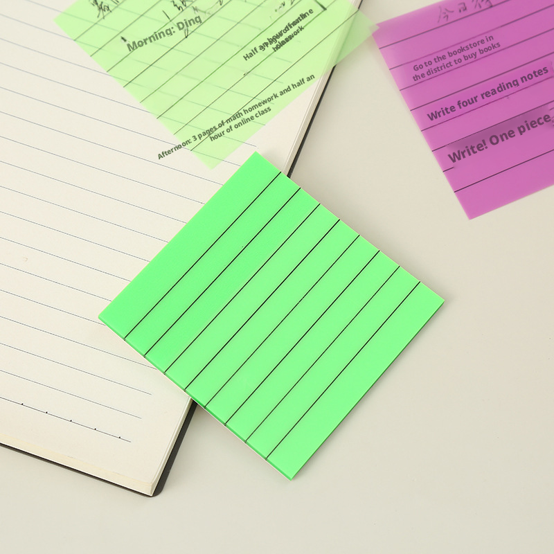 Translucent square sticky note-pink-pet-1 copy