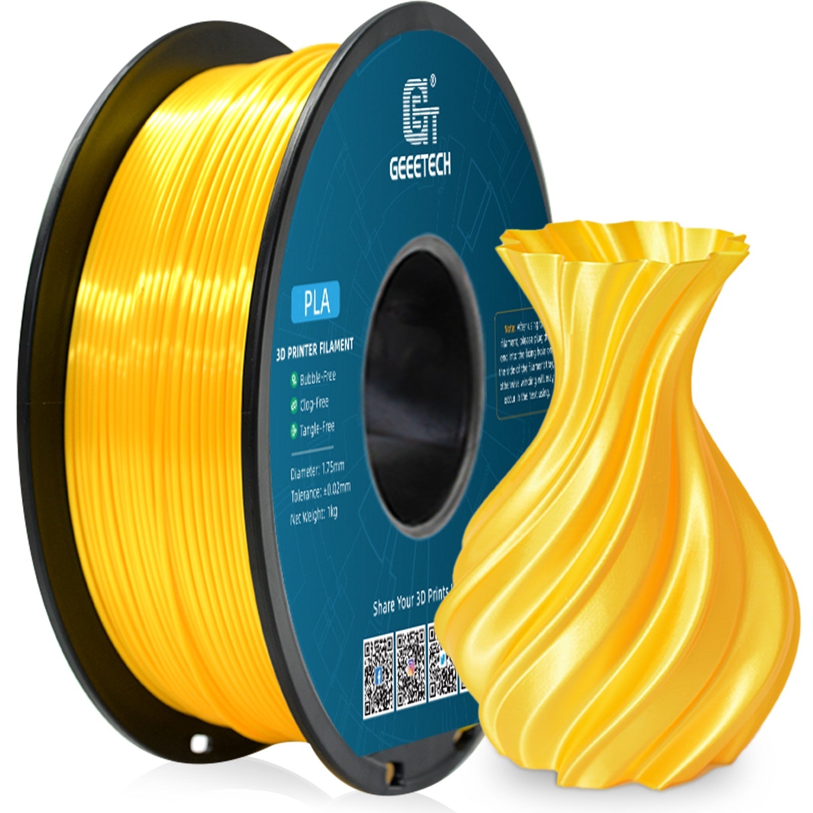 Factory-direct 3D Printing Material Silk-like Filament For 3D Printers