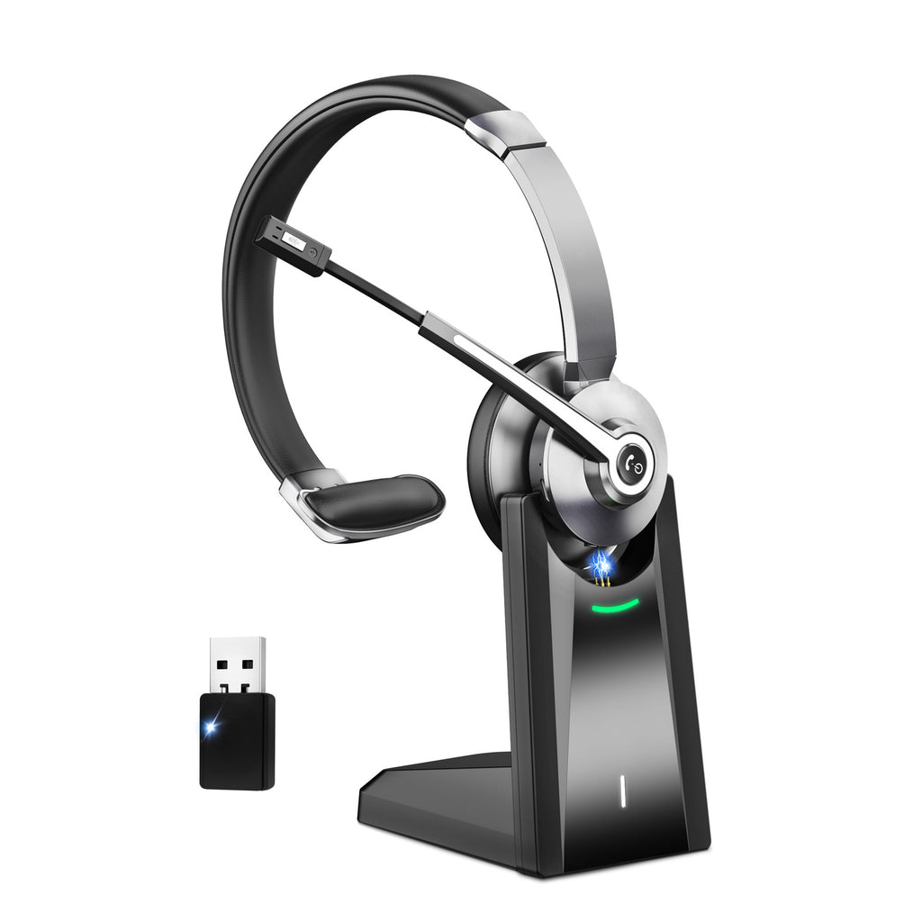 Single-ear Base-mounted Over-ear Bluetooth Wireless Noise-canceling Communication Headset