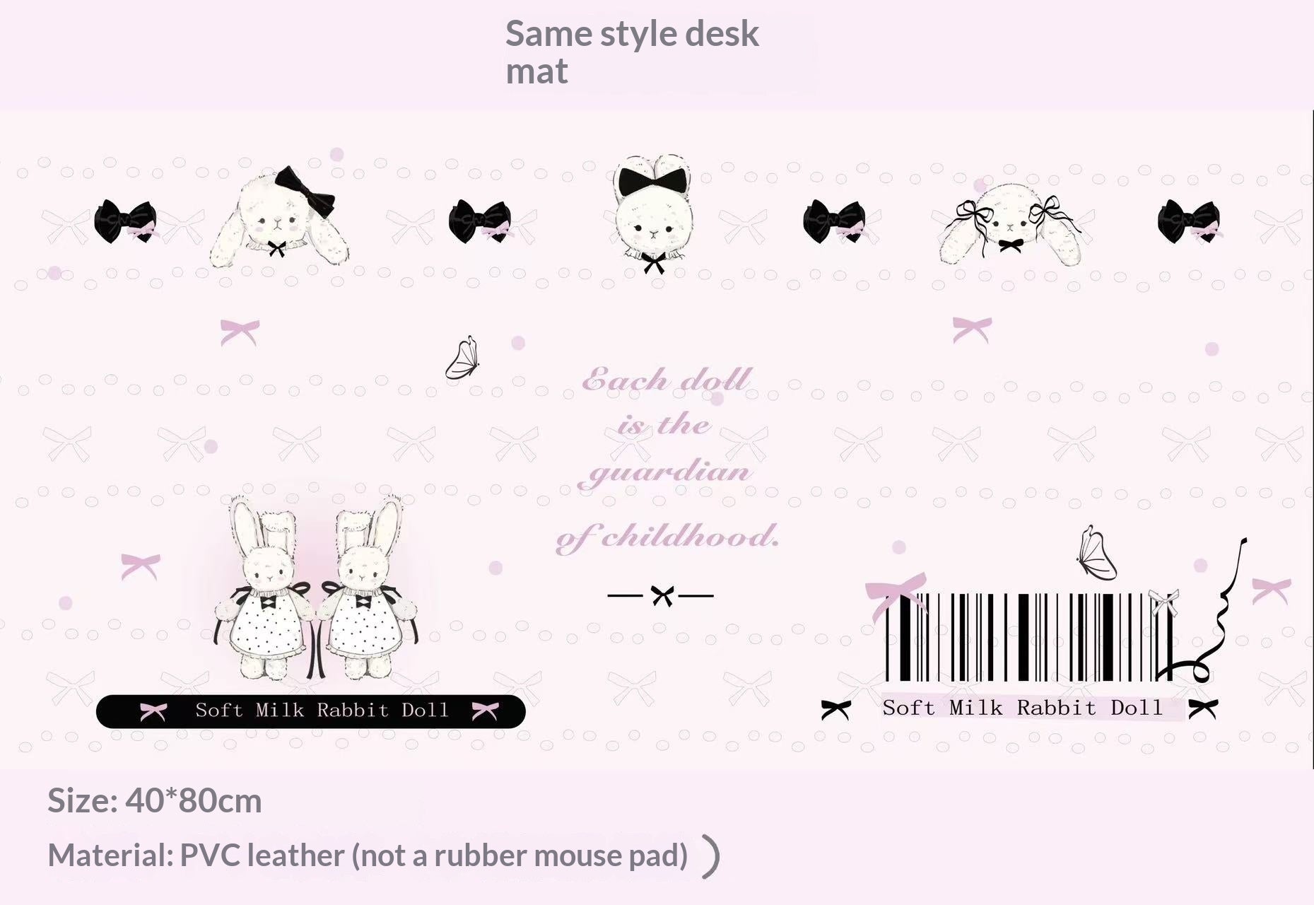 Original-height PBT Keycaps Featuring The Cuaicai Rabbit Design