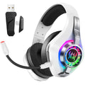 Auriculares inalámbricos para juegos montados en la cabeza Bluetooth Auriculares para deportes electrónicos de 2,4 G