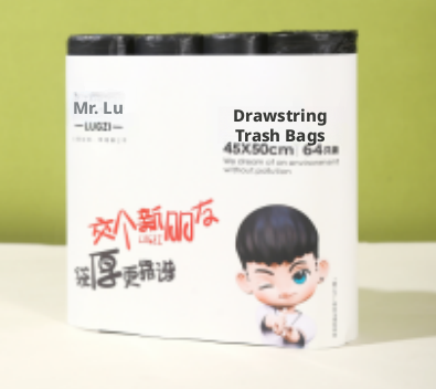 Household Thickened Garbage Bag-Vest-Black-45 * 60cm-150 pcs