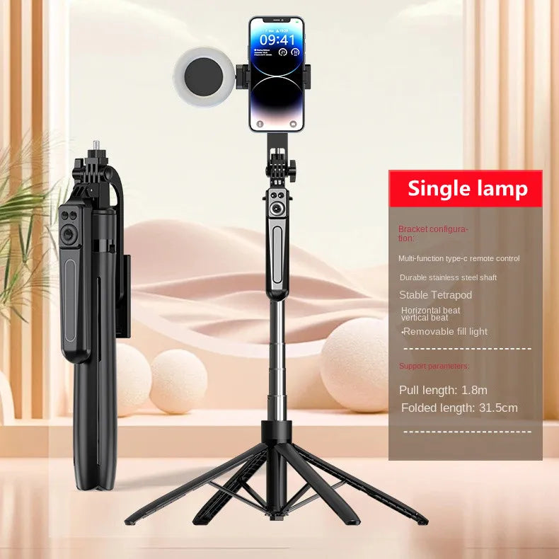 New 1.8m Tripod for Smartphone Camera,Tripods Stand with Bluetooth shutter,Wireless Selfie Stick brackets with Phone Holder