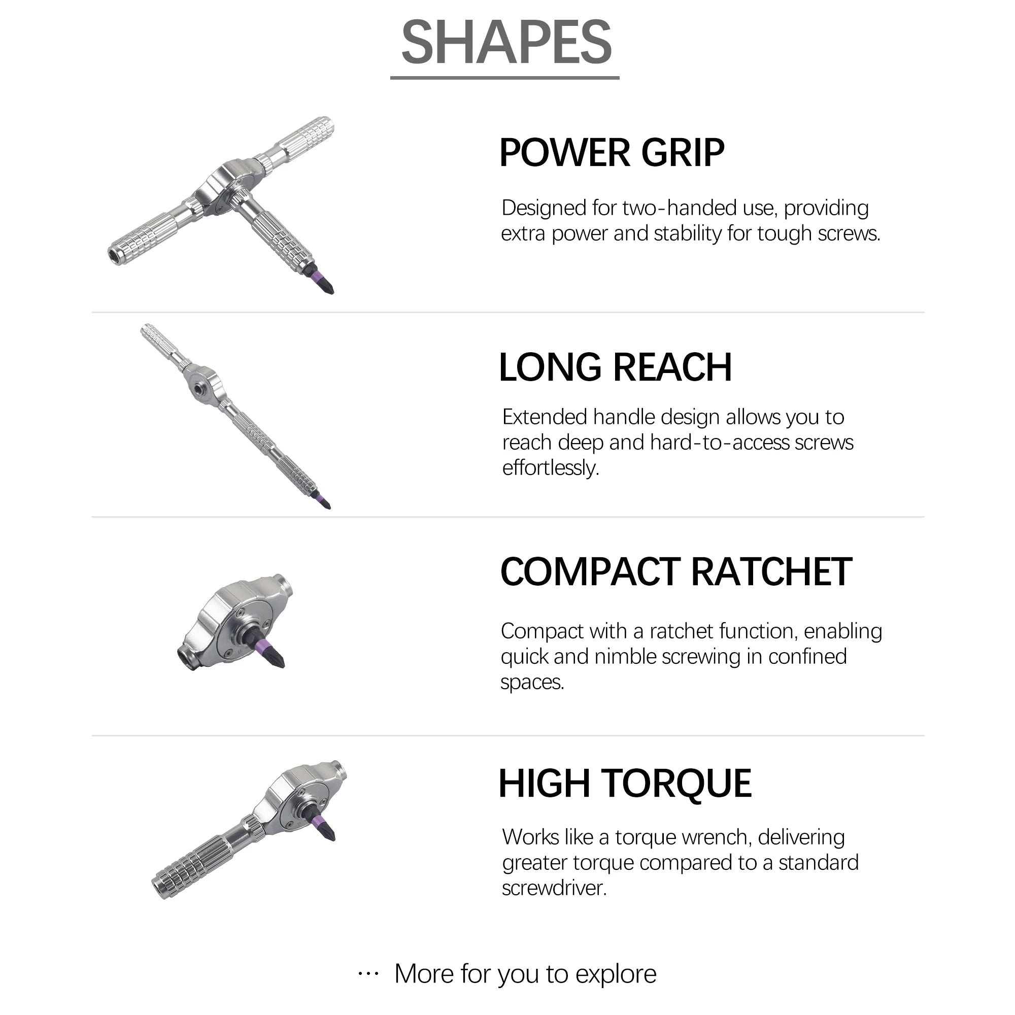 Ratchet Screwdriver Kit 40 in 1 Assembled Handle Multi-purpose Ratchet Wrench Screwdriver Magnetic Bits Tool Set DIY Repair Tool