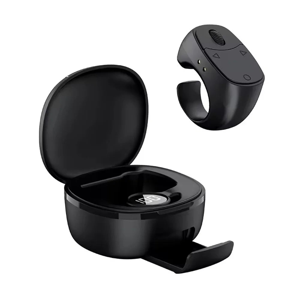 Remote Control Wireless Bluetooth Roller Fingertip Ring portable Mobile Selfie Mice Video Automatic Page Turner Browsing Ring