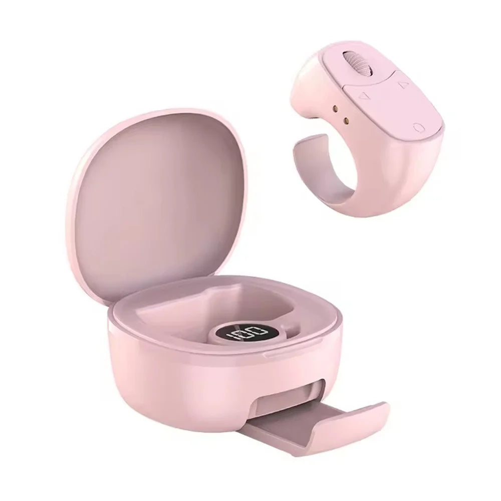 Remote Control Wireless Bluetooth Roller Fingertip Ring portable Mobile Selfie Mice Video Automatic Page Turner Browsing Ring