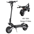 OOTD T10 900W Electric Scooter 48V 13.5AH/18AH Battery Range 28-37Miles 11" Off-Road Tires Foldable Lightweight Mobility Scooter