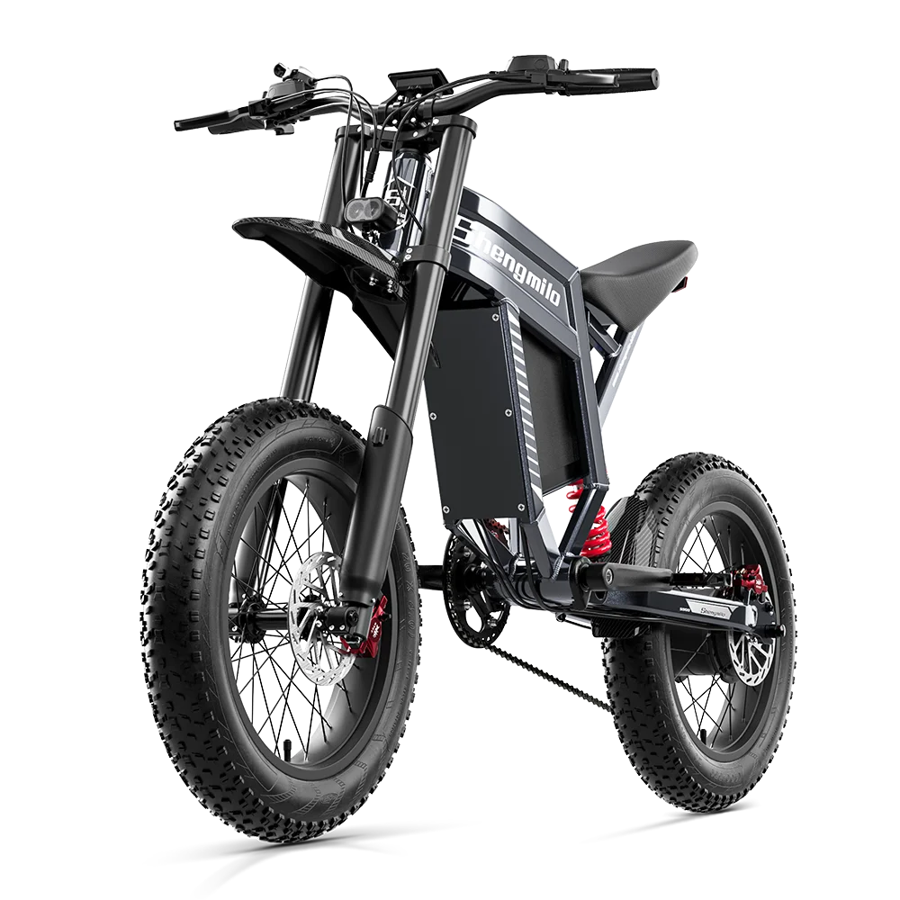 Shengmilo S900 Adult Electric Bicycle 1500W 60V30AH Battery Mountain Electric Bike 20 inch Fat Tire Ebike Electric Dirt Bike