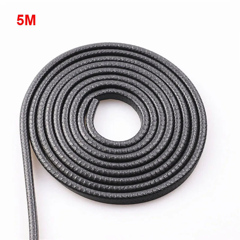5/10M Car Door Protector Edge Scratch Strip Guard Trim Universal Car Door Anti Collision Protection With Steel Carstyling