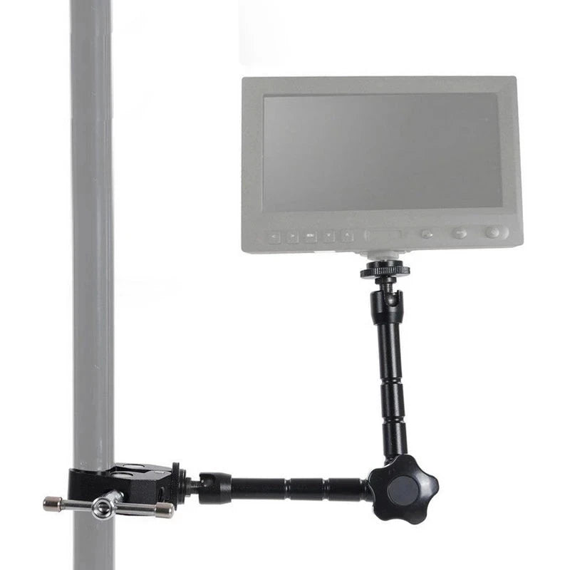 Super Clamp 7/11 inches Adjustable Magic Articulated Arm for Mounting HDMI Monitor LED Light LCD Video Camera Flash Camera DSLR