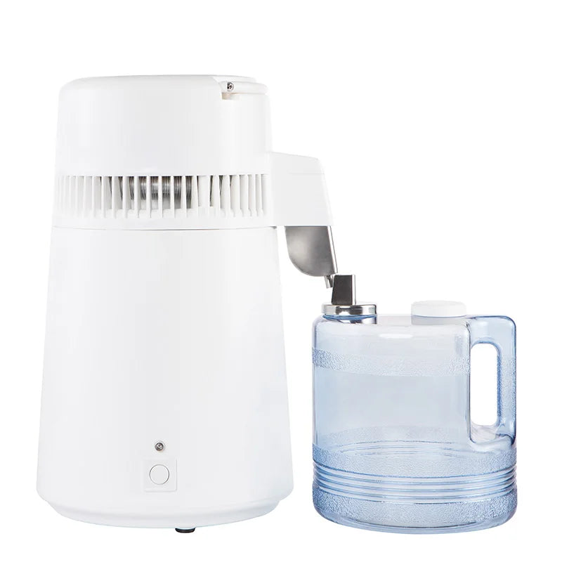 Destilador de agua de 4 litros, productor de agua destilada de 1.1 galones, destilador de agua pura con pantalla de doble temperatura de 750 W, máquina destiladora de agua